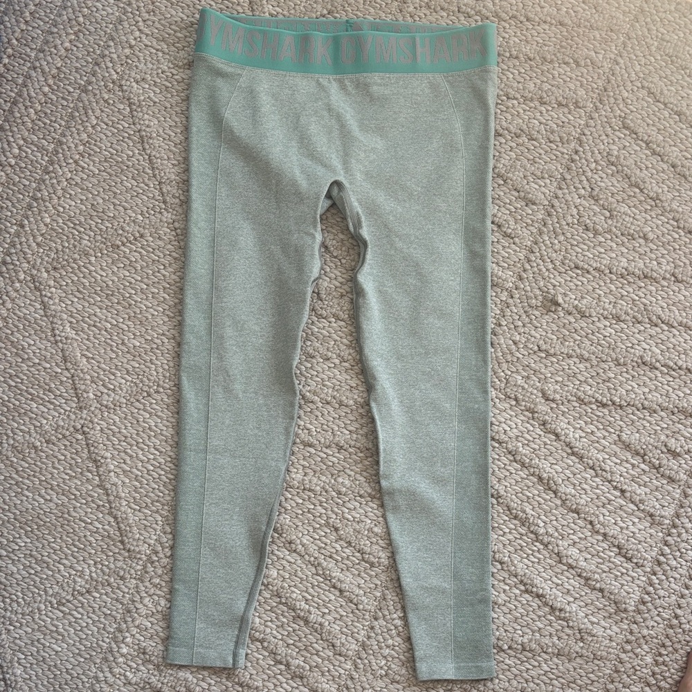 ✨Gym Shark Flex Lowrise Leggings Jade Green Size Large
